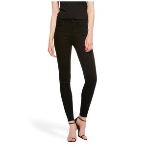 Mott & Bow high rise skinny jeans in faded black